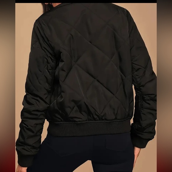 Zip-up Quilted Puffy Coat, Casual Thermal Long Sleeve Pockets Coat - Picture 5 of 6